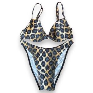 Vintage 1990's cheeky high cut underwire bikini